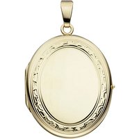 SIGO Medaillon oval 585 Gold Gelbgold Anhänger zum Öffnen von SIGO