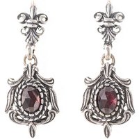 SIGO Ohrringe 925 Silber Trachtenschmuck Granat von SIGO