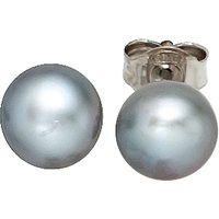 SIGO Ohrstecker 925 Sterling Silber 2 Süßwasser Perlen Ohrringe Perlenohrstecker von SIGO