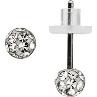 SIGO Ohrstecker Kugel Edelstahl mit SWAROVSKI® ELEMENTS Ohrringe Kugelohrstecker von SIGO