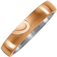 SIGO Partner Ring Halbes Herz aus Titan und Bronze Partnerring von SIGO