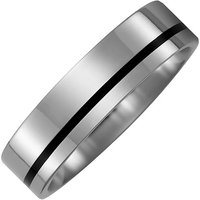 SIGO Partner Ring aus Titan mit Keramik schwarz Partnerring bicolor von SIGO