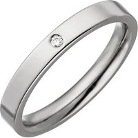 SIGO Partner Ring schmal aus Titan 1 Diamant Brillant Partnerring Titanring von SIGO