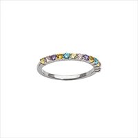 SIGO Ring 925 Silber multicolor Größe 56 von SIGO