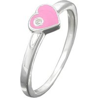 SIGO Ring Kinder Herz-pink Zirkonia Silber 925 von SIGO