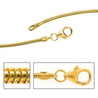 SIGO Schlangenkette 585 Gelbgold 1,4 mm 38 cm Gold Kette Halskette Goldkette von SIGO