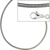 SIGO Schlangenkette 925 Silber 1,6 mm 70 cm Halskette Kette Silberkette Karabiner von SIGO