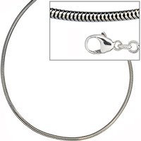 SIGO Schlangenkette 925 Silber 1,9 mm 70 cm Halskette Kette Silberkette Karabiner von SIGO