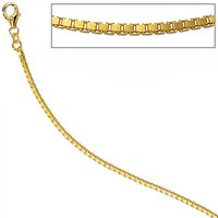 SIGO Venezianerkette 585 Gelbgold diamantiert 2 mm 60 cm Gold Kette Goldkette von SIGO