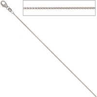 SIGO Zopfkette 333 Weißgold 1,0 mm 42 cm Gold Kette Halskette Weißgoldkette Karabiner von SIGO