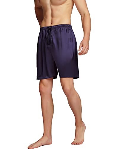 Herren Satin Pyjamahose-Violett-3XL von SIHA