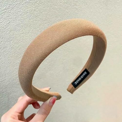 Mode Druck Gitter Schwamm Vintage Elastische Haarband Haar Hoop Stirnband Frauen Mädchen Breite Seite Haarband Weibliche Haar Zubehör von SIHAOYY