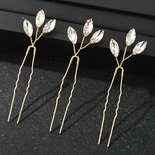 Mode Kristall Perle Strass Haarnadeln Stick Haar Clip Für Frauen Braut Haar Zubehör Party Hochzeit Haar Clips Schmuck von SIHAOYY