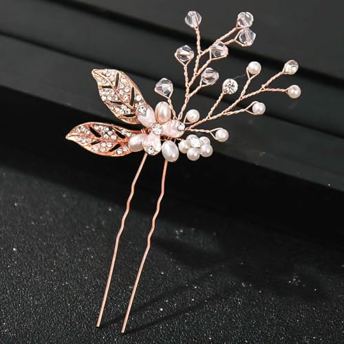 Mode Kristall Perle Strass Haarnadeln Stick Haar Clip Für Frauen Braut Haar Zubehör Party Hochzeit Haar Clips Schmuck von SIHAOYY