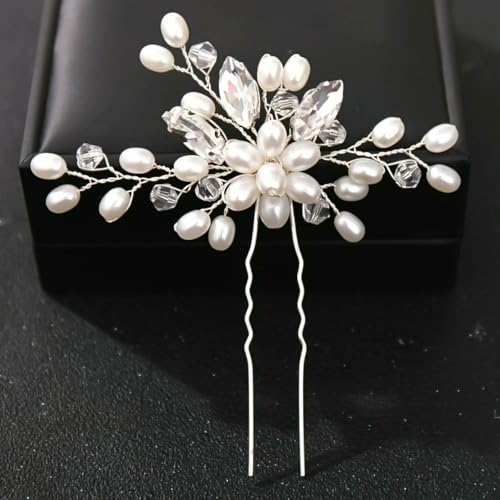 Mode Kristall Perle Strass Haarnadeln Stick Haar Clip Für Frauen Braut Haar Zubehör Party Hochzeit Haar Clips Schmuck von SIHAOYY