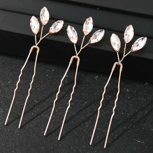 Mode Kristall Perle Strass Haarnadeln Stick Haar Clip Für Frauen Braut Haar Zubehör Party Hochzeit Haar Clips Schmuck von SIHAOYY