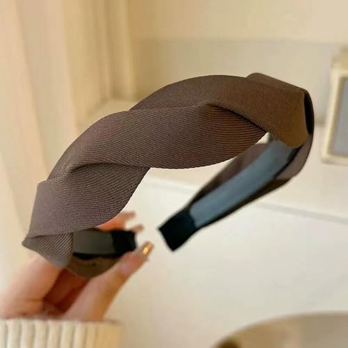 Mode Druck Gitter Schwamm Vintage Elastische Haarband Haar Hoop Stirnband Frauen Mädchen Breite Seite Haarband Weibliche Haar Zubehör von SIHAOYY