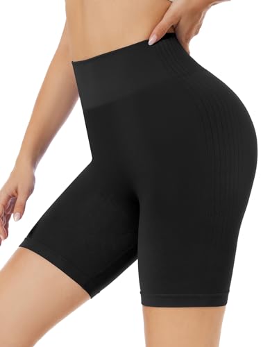 SIHOHAN Gym Shorts Damen, Kurze Sporthose Radlerhose Push Up Sport Shorts High Waist Sport Leggings Damen Kurz Fitness(Schwarz,M) von SIHOHAN