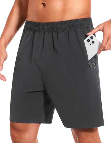 SIHOHAN Sporthose Herren Kurz - Schnell Trocknend Herren Shorts Leicht und Atmungsaktiv Kurze Hosen Herren mit Reißverschlusstasche für Fitness Laufsports von SIHOHAN