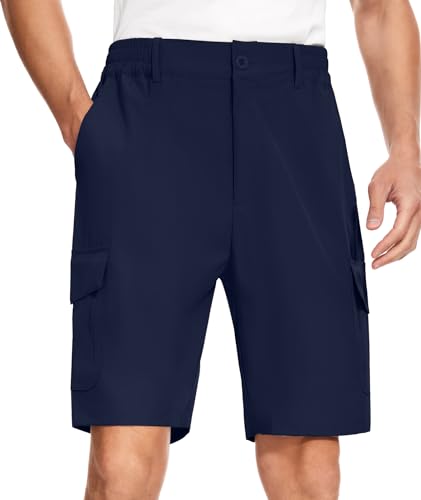 SIHOHAN Wanderhose Herren Kurz - Sommer Leichte Schnelltrocknend Kurze Hosen Herren Atmungsaktiv Stretch Cargo Shorts mit 7 Taschen für Trekking Outdoor von SIHOHAN