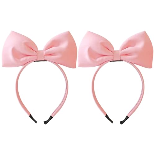 2 Stück Schleife Stirnbänder Niedliche Haarschmuck Frisur Dekoration Party Kleid Haarschmuck Cosplay Haarschmuck von SIKAMARU