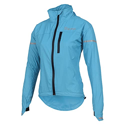 SIKMA Damen Mädchen Fahrradjacke, Regenmantel, weiblich, wasserdicht, wasserdicht, lässig, Oberteil, Outdoor, himmelblau, L von Sikma