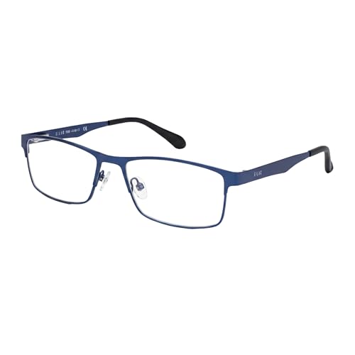 SILAC - Blue Metal 7306 - Herrenlesebrille - Rechteckige Gläser - Matte Metallfassung - Leichte, widerstandsfähige und komfortable Lesebrille - Blau von SILAC
