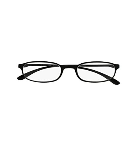 SILAC - Flexible Black 7092 - Unisex-Lesebrille - Rechteckige Gläser - Leichte, widerstandsfähige und komfortable Lesebrille - Dioptrien +1,00 - für Damen und Herren - Schwarz SILAC - Flexible Black 7092 - Unisex-Lesebrille - Rechteckige Gläser - Leichte, widerstandsfähige und komfortable Lesebrille - Dioptrien +1,00 - für Damen und Herren - Schwarz von SILAC