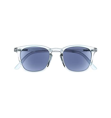 SILAC - Sol Cristal 7551 - Unisex Sonnenbrille mit Sehstärke – Rechteckige Gläser – Sonnen Leser mit Moderner Cristal Fassung - UV400 Schutz – Für Damen und Herren – Grau Transparent (1.00) von SILAC