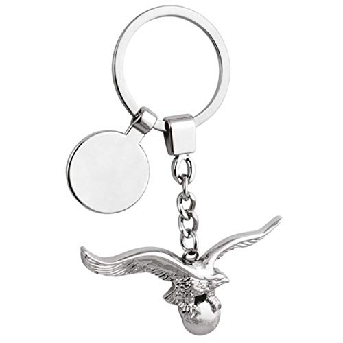 SILBERKANNE Schlüsselanhänger Adler mit Platte 9,5x6,0 cm Premium Silber Plated edel versilbert in Top Verarbeitung. Edel verpackt in einem eleganten Etui von SILBERKANNE