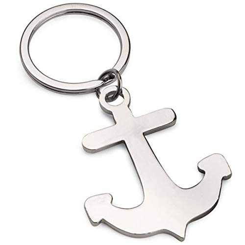 SILBERKANNE Schlüsselanhänger Anker 9,5x3,5 cm Premium Silber Plated edel versilbert in Top Verarbeitung. Edel verpackt in einem eleganten Etui von SILBERKANNE