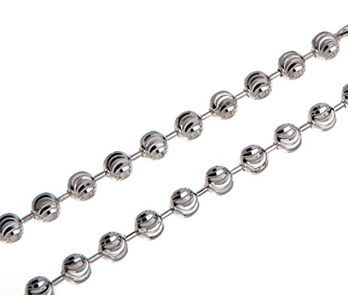 2,5mm Kugelkette, geschliffen- echt 925 Silber, Länge 105cm von SILBERKETTEN STORE DEIN SCHMUCK ONLINE SHOP