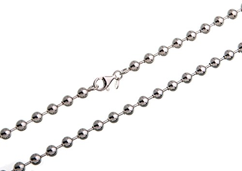 6mm Kugelkette - echt 925 Silber, Länge 40cm von SILBERKETTEN STORE DEIN SCHMUCK ONLINE SHOP