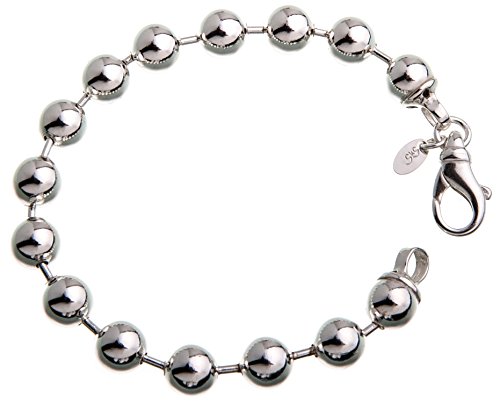 8mm Kugelkette Armband - echt 925 Silber, Länge 21cm von SILBERKETTEN STORE DEIN SCHMUCK ONLINE SHOP