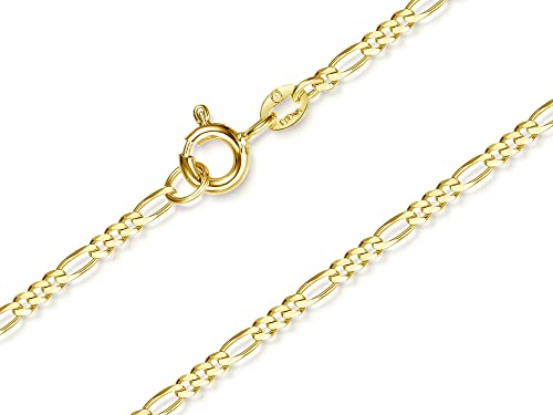 Edle Figarokette Breite 2mm | aus echt 585 Gold | hochglanzpolierte Goldkette | Echtgold mit Federringverschluß von SILBERKETTEN STORE DEIN SCHMUCK ONLINE SHOP