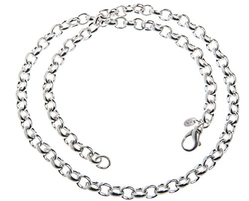 Erbskette 7mm - 925 Sterling Silber, Länge 45cm von SILBERKETTEN STORE DEIN SCHMUCK ONLINE SHOP