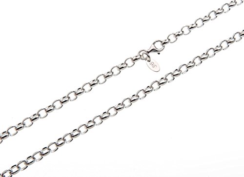 Massive 4mm Erbskette - 925 Sterling Silber, Länge 40-100cm von SILBERKETTEN STORE DEIN SCHMUCK ONLINE SHOP