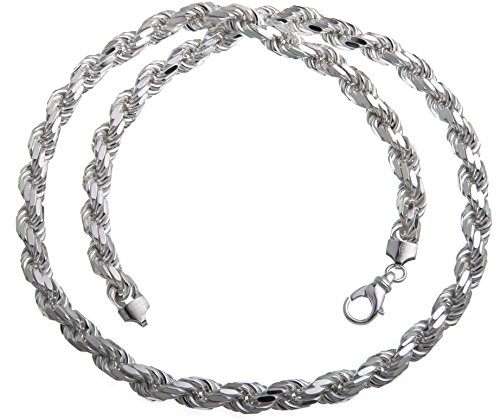 Massive Kordelkette 8mm - echt 925 Silber, Länge 60cm von SILBERKETTEN STORE DEIN SCHMUCK ONLINE SHOP