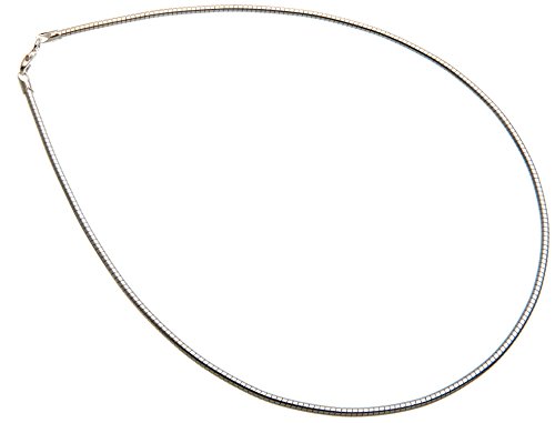 Omega Halsreifen 2,3mm Durchmesser - 925 Sterling Silber, Länge wählbar 38-55cm von SILBERKETTEN STORE DEIN SCHMUCK ONLINE SHOP