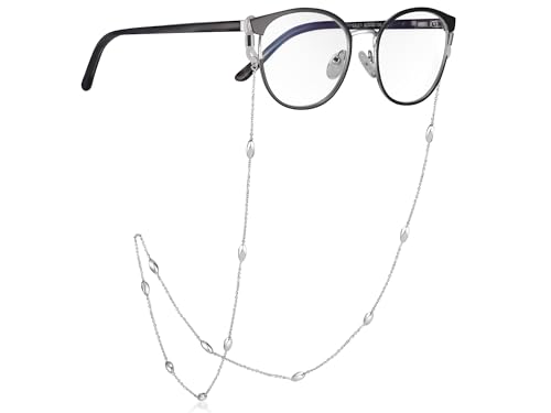 SILBERKETTEN STORE DEIN SCHMUCK ONLINE SHOP Brillenkette No. 7 | bestehend aus einer Ankerkette 1,4mm mit Oliven | aus echt 925 Silber | nickelfrei und hochglanzpoliert von Silberketten Store