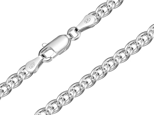 SILBERKETTEN STORE DEIN SCHMUCK ONLINE SHOP Doppel-Panzerkette mit einer Breite von 5,8mm | echt 925 Silber | nickelfrei | hochglanzpoliert | Silberkette mit Karabinerverschluß von Silberketten Store
