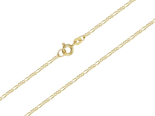 Silberketten Store DEIN SCHMUCK ONLINE SHOP Edle Figarokette Breite 1,5mm |echt 585 Gold | hochglanzpolierte Goldkette mit Federringverschluß | Anhängerkette Silberketten Store DEIN SCHMUCK ONLINE SHOP Edle Figarokette Breite 1,5mm |echt 585 Gold | hochglanzpolierte Goldkette mit Federringverschluß | Anhängerkette von Silberketten Store