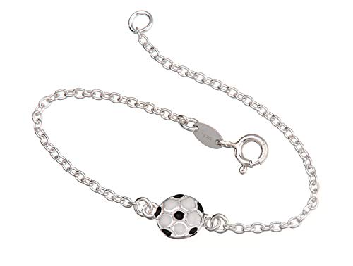 Kinderarmband Fussball Erbskette Armband Breite 1,6mm 925 Silber Länge wählbar von 11cm-17cm von Silberketten Store