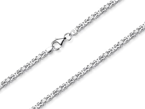 SILBERKETTEN STORE DEIN SCHMUCK ONLINE SHOP Königskette 2,2mm Silberkette - Länge wählbar 38-120cm - echt 925 Silber von SILBERKETTEN STORE DEIN SCHMUCK ONLINE SHOP