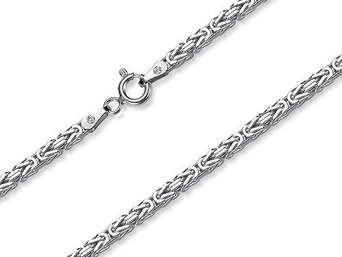 SILBERKETTEN STORE DEIN SCHMUCK ONLINE SHOP Königskette 2,5mm, Silberkette - Länge wählbar 38-120cm - echt 925 Silber von SILBERKETTEN STORE DEIN SCHMUCK ONLINE SHOP