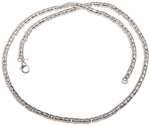 Silberketten Store runde Königskette Herren 925 Sterling Silber 4 mm Durchmesser I Männer Silberkette mit Karabiner Verschluss I nickelfrei und hochglanzpoliert von Silberketten Store