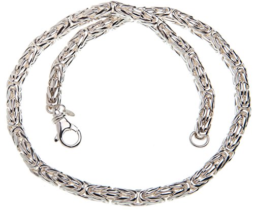 Silberketten Store runde Königskette Herren 925 Sterling Silber 8 mm Durchmesser I Männer Silberkette mit Karabiner Verschluss I nickelfrei und hochglanzpoliert von Silberketten Store