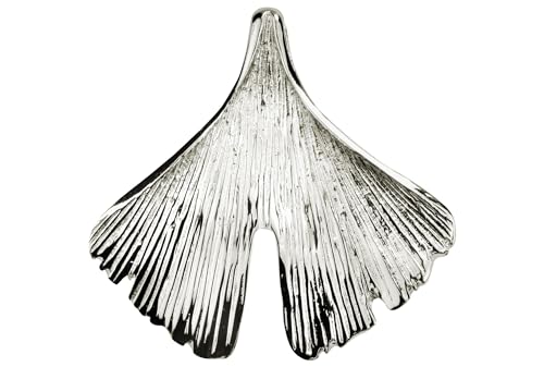 SILBERMOOS Damen Anhänger Ginkgo Ginkgoblatt Blatt glänzend Sterling Silber 925 von SILBERMOOS