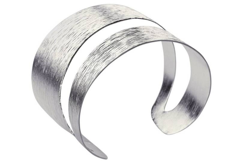 SILBERMOOS Armreif Armreif mit diagonaler Aussparung, 925 Sterling Silber von SILBERMOOS