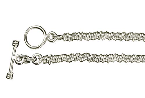 SILBERMOOS Damen Armband aus vielen kleinen Ringen modern schlicht 925 Sterling Silber 16 18 20 cm, Länge:18 cm von SILBERMOOS